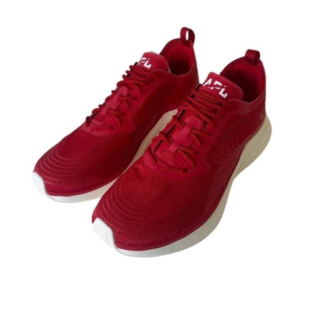 APL Men's Red and White Streamline Athletic Sneakers NEW